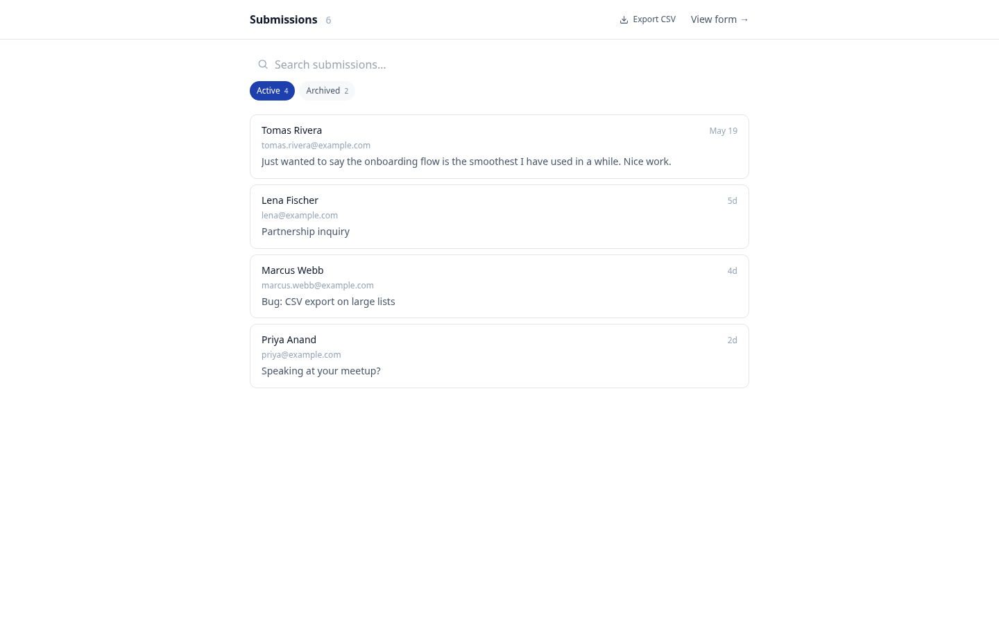 Contact Form
