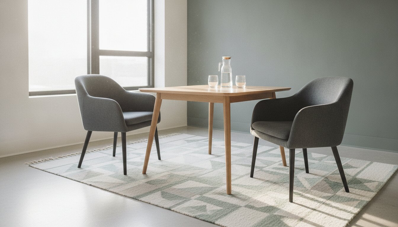 The Abacus meeting room, two chairs by a window