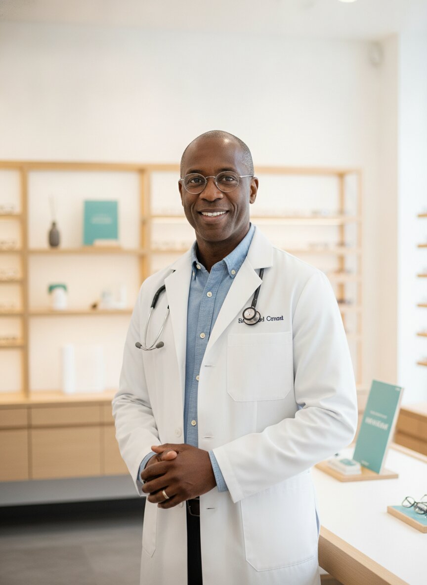 Dr. Marcus Bell, optometrist at Focal