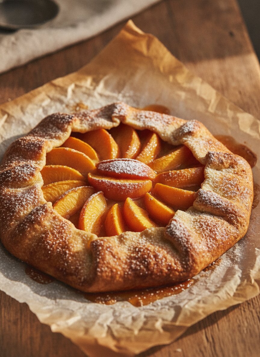 Stone-fruit galette with burnished crust