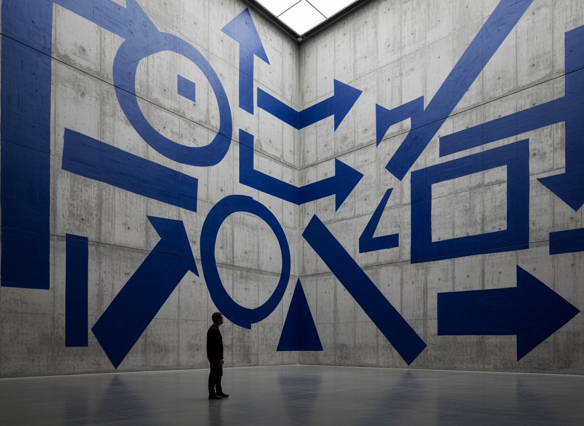 ARC exhibition graphics in gallery space
