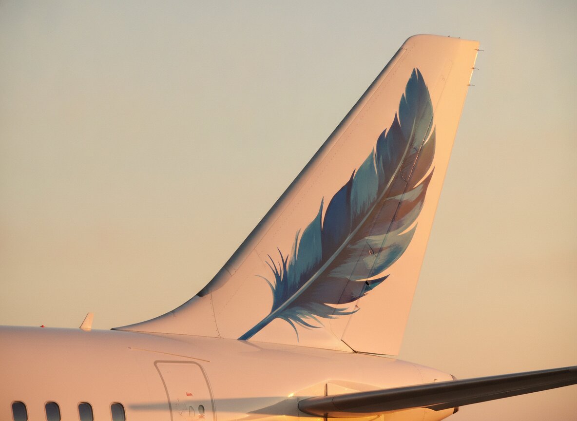 Pluma airline motion identity frames