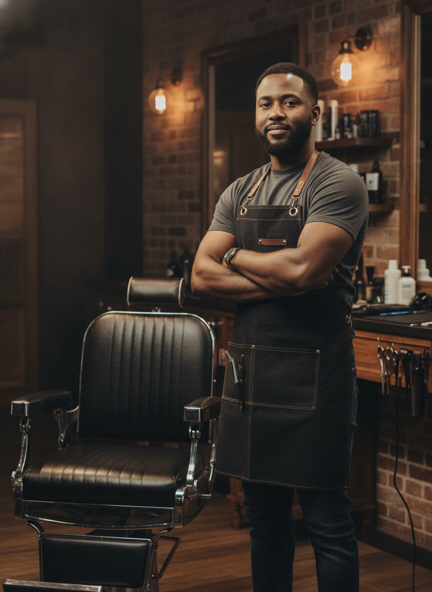 Marcus at his chair