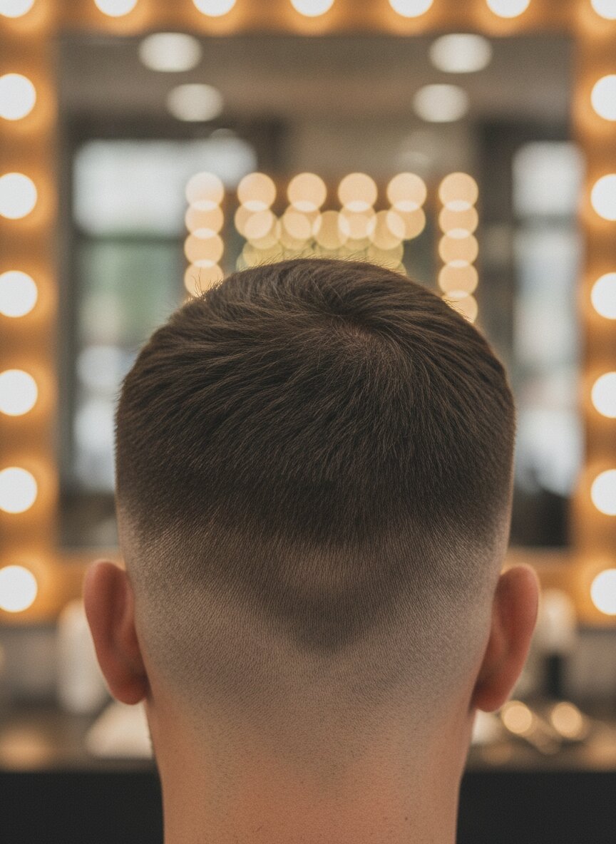 Skin fade, back detail