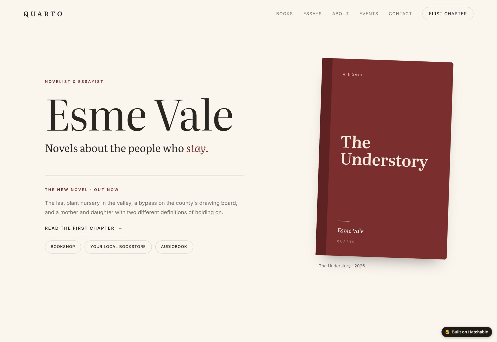 Quarto author website template — full design preview